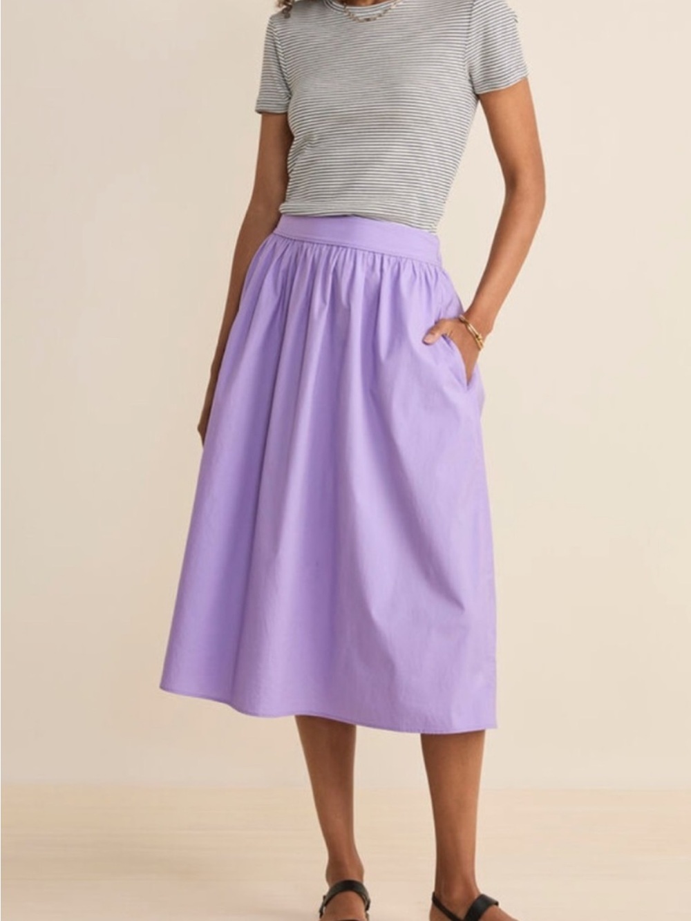 Vineyard Vines Poplin midi skirt